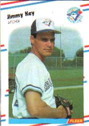 1988 Fleer Baseball Cards      114     Jimmy Key